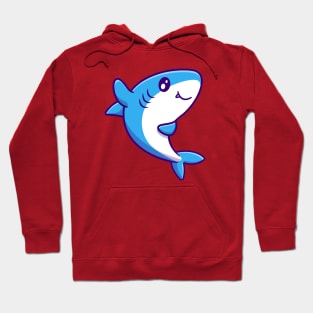 Cute Shark Waving Hand Hoodie